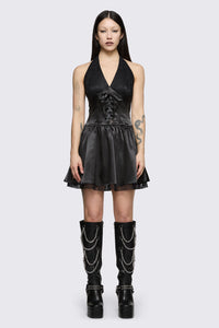 Dangerfield NZ - Round & Round Lace Layer Formal Dress - black