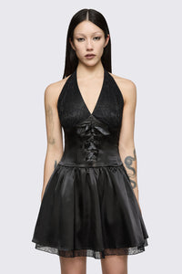 Dangerfield NZ - Round & Round Lace Layer Formal Dress - black