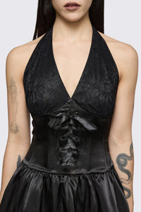 Dangerfield NZ - Round & Round Lace Layer Formal Dress - black