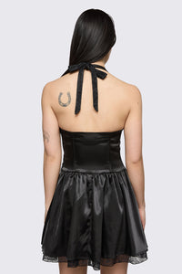 Dangerfield NZ - Round & Round Lace Layer Formal Dress - black