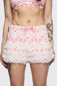 Dangerfield NZ - Broken Rollercoaster Bikini Bloomer - pink-cream