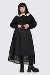 Dangerfield NZ - Curve Spectre Midi Skirt - black