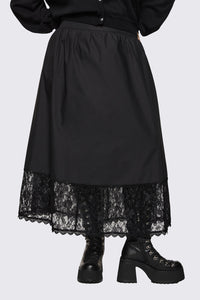 Dangerfield NZ - Curve Spectre Midi Skirt - black