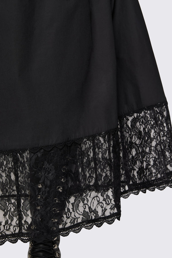 Dangerfield NZ - Curve Spectre Midi Skirt - black