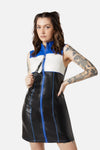 Dangerfield NZ - Chunky Zip Pu Dress - multi