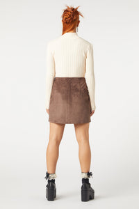 Dangerfield NZ - Suede Glade Skirt - brown