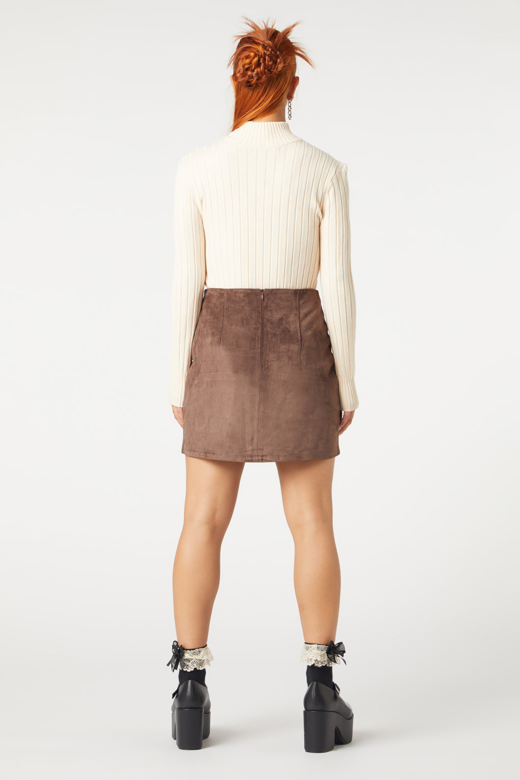 Dangerfield NZ - Suede Glade Skirt - brown