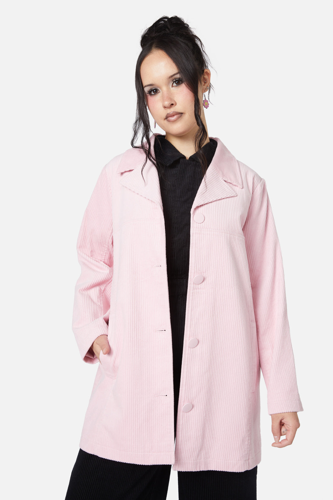 Dangerfield NZ - Dolly Cord Jacket - pink