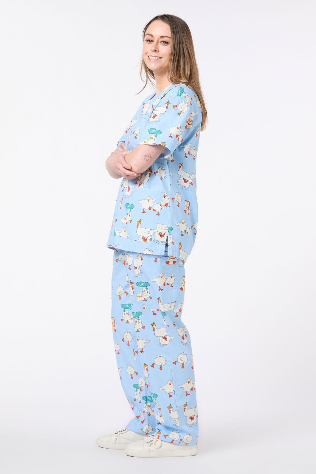 Dangerfield NZ - Puddle Duck Scrub Set - blue