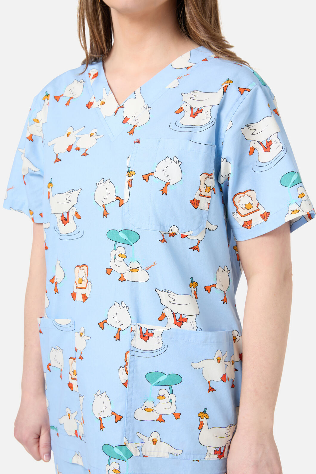 Dangerfield NZ - Puddle Duck Scrub Set - blue