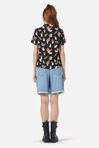 Dangerfield NZ - Harmony Printed Blouse - black