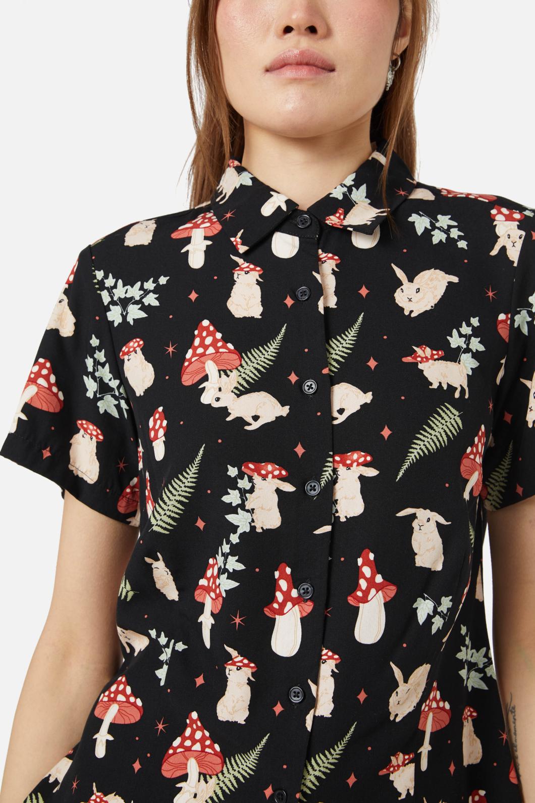 Dangerfield NZ - Harmony Printed Dress - black