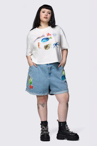Dangerfield NZ - Curve Oceanic Tee - cream
