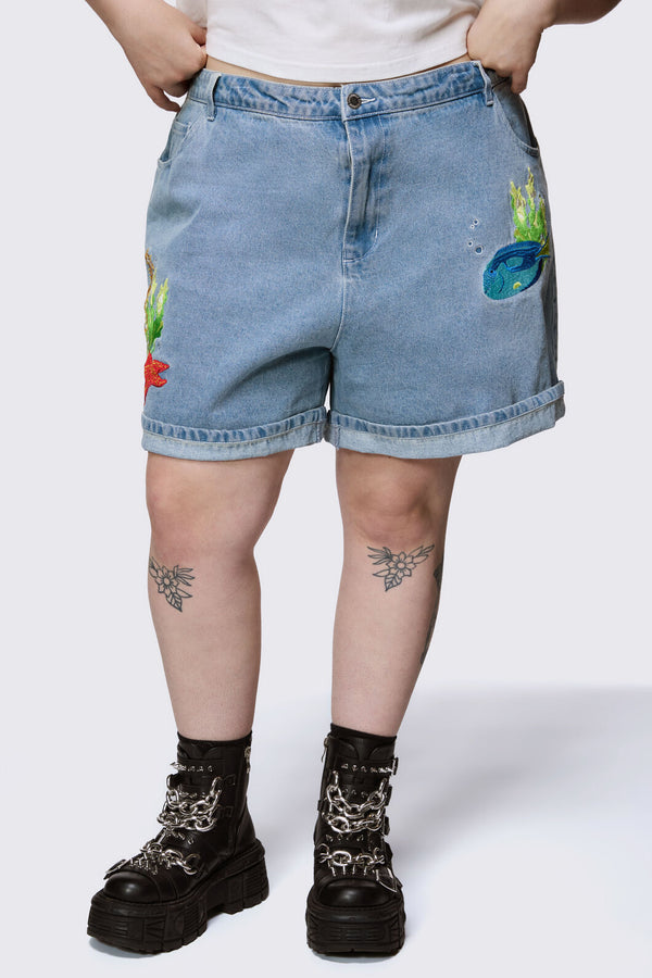 Dangerfield NZ - Curve Reef Short - blue