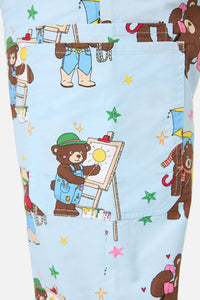 Dangerfield NZ - Teddy Bear Scrub Set - blue