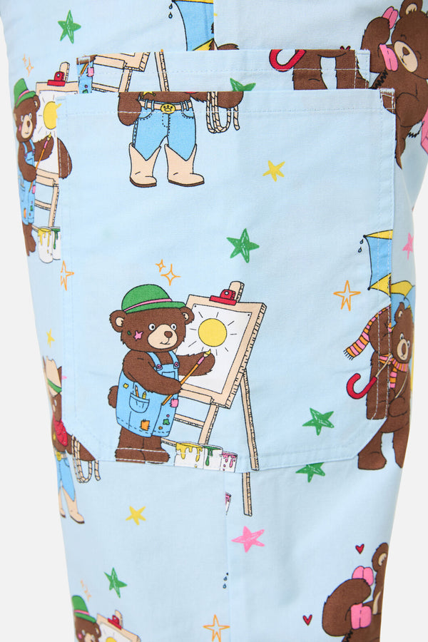Dangerfield NZ - Teddy Bear Scrub Set - blue