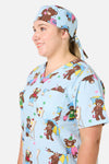 Dangerfield NZ - Teddy Bear Scrub Hat - blue