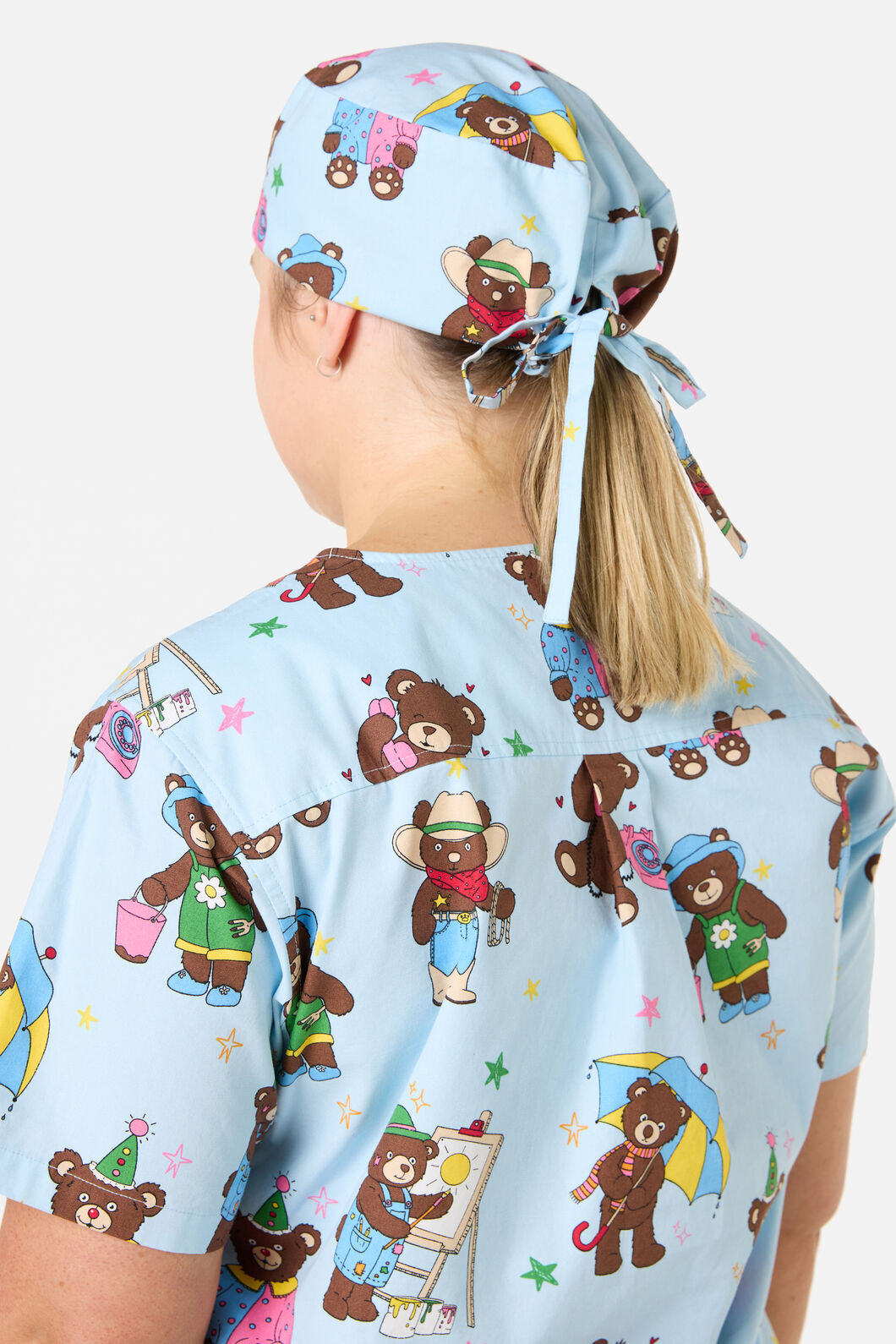 Dangerfield NZ - Teddy Bear Scrub Hat - blue