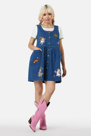 dangerfield denim dress Dangerfield insect dress size 22 AU New
