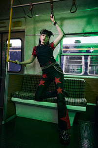 Dangerfield NZ - Catwalk Assassin Jean - black-red