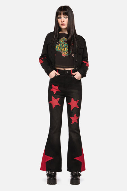 Dangerfield NZ - Catwalk Assassin Jean - black-red
