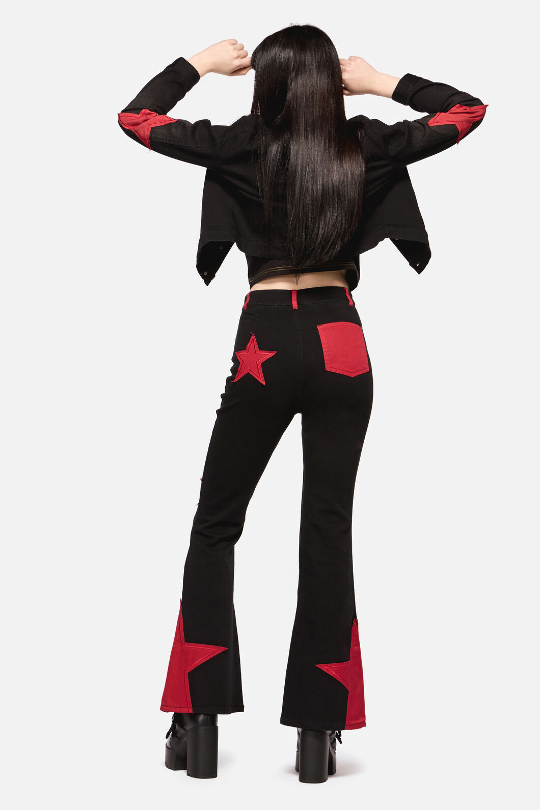 Dangerfield NZ - Catwalk Assassin Jean - black-red