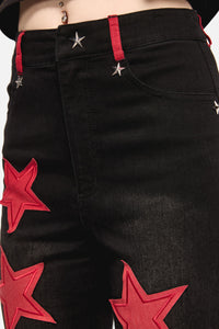 Dangerfield NZ - Catwalk Assassin Jean - black-red