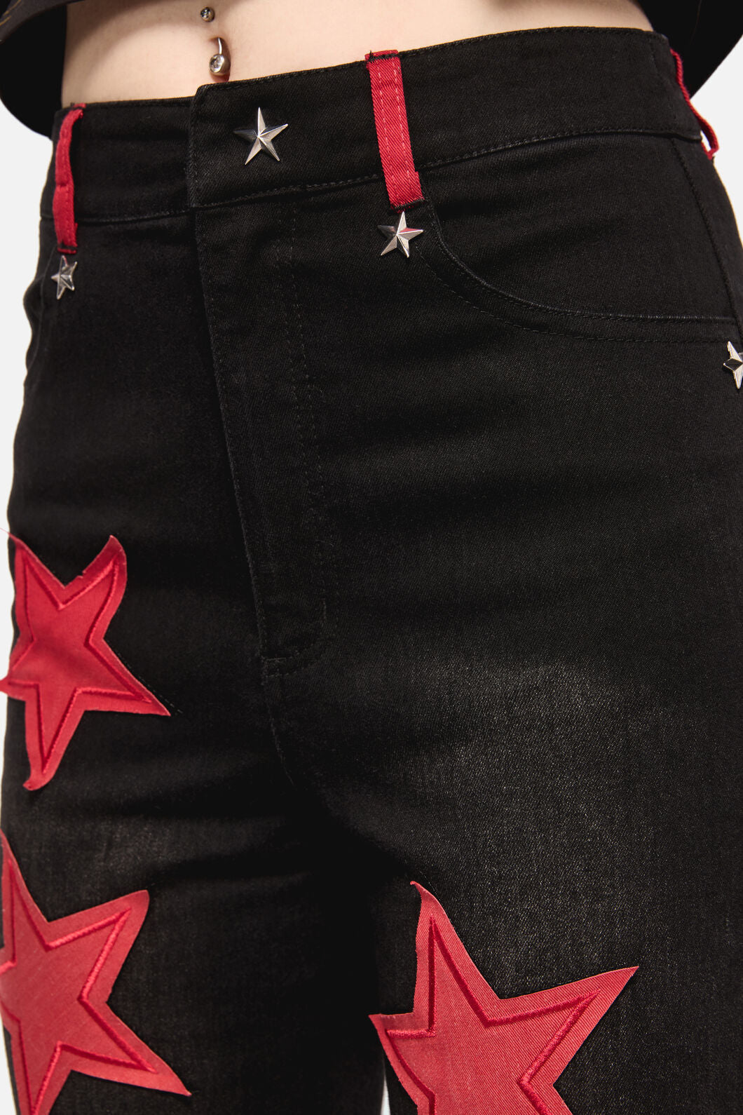 Dangerfield NZ - Catwalk Assassin Jean - black-red