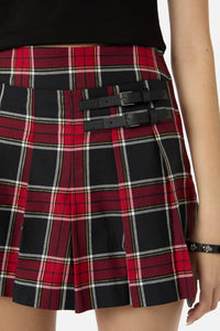 Dangerfield NZ - Boundless Tartan Skort - red