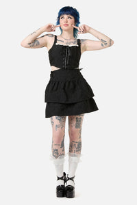 Dangerfield NZ - Abundance Corset Skirt - black