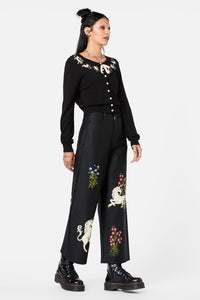 Dangerfield NZ - Alicorn Running Emb Cardigan - black