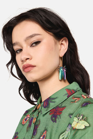 Dangerfield NZ - Cicada Earrings - gold