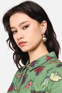 Dangerfield NZ - Beetle Earrings - gold