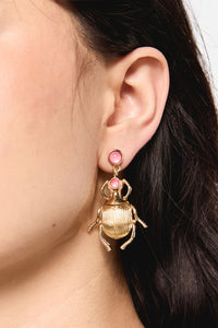 Dangerfield NZ - Beetle Earrings - gold