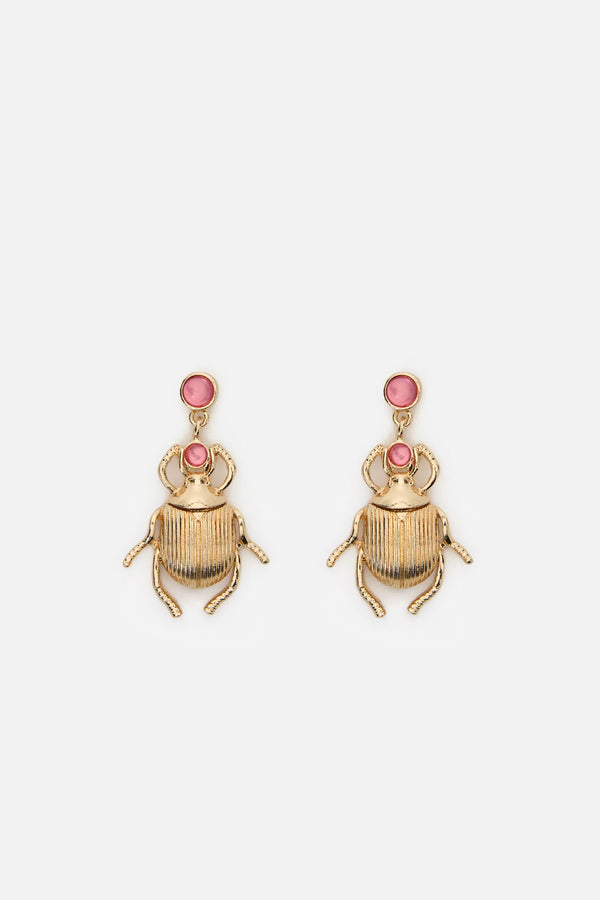 Dangerfield NZ - Beetle Earrings - gold