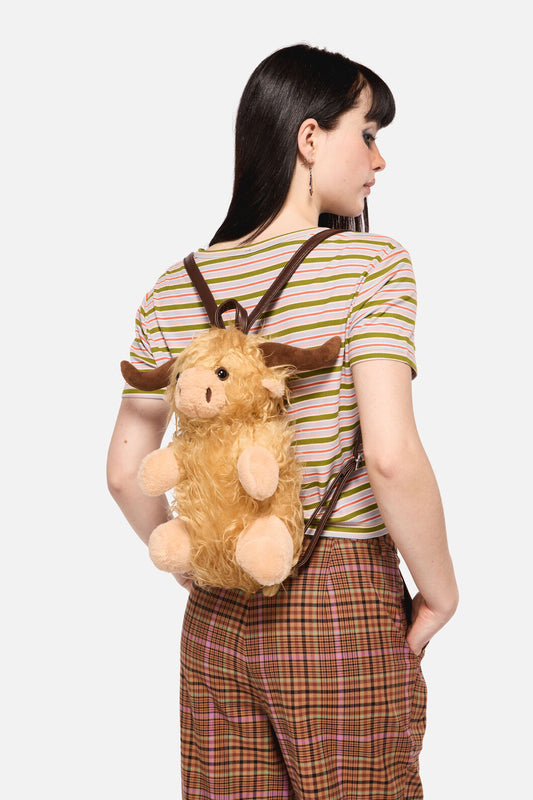 Dangerfield NZ - Highland Cow Backpack - tan