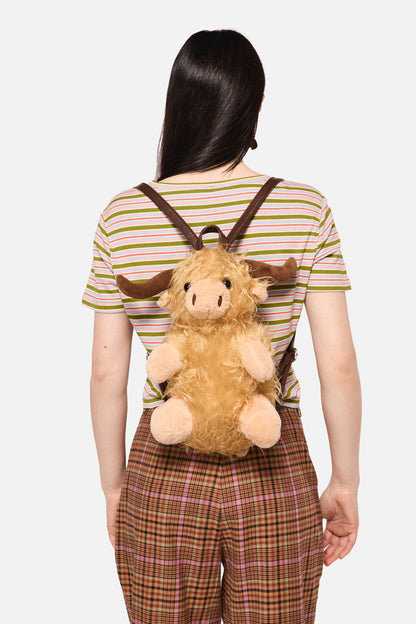 Dangerfield NZ - Highland Cow Backpack - tan