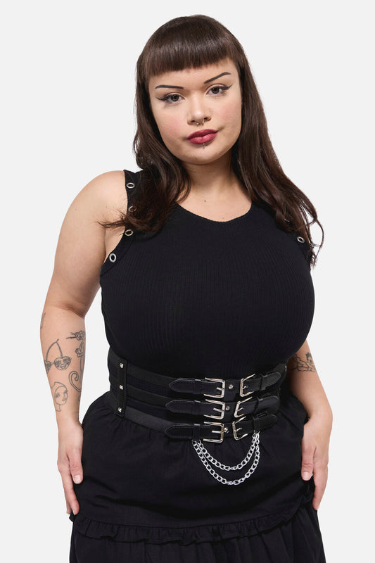 Dangerfield NZ - Triple Waist Belt - black