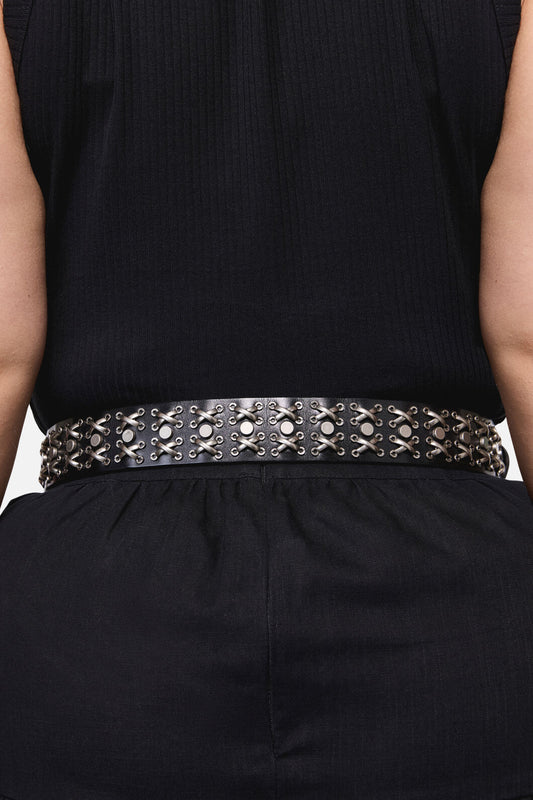 Dangerfield NZ - Stud & Rivet Belt - black