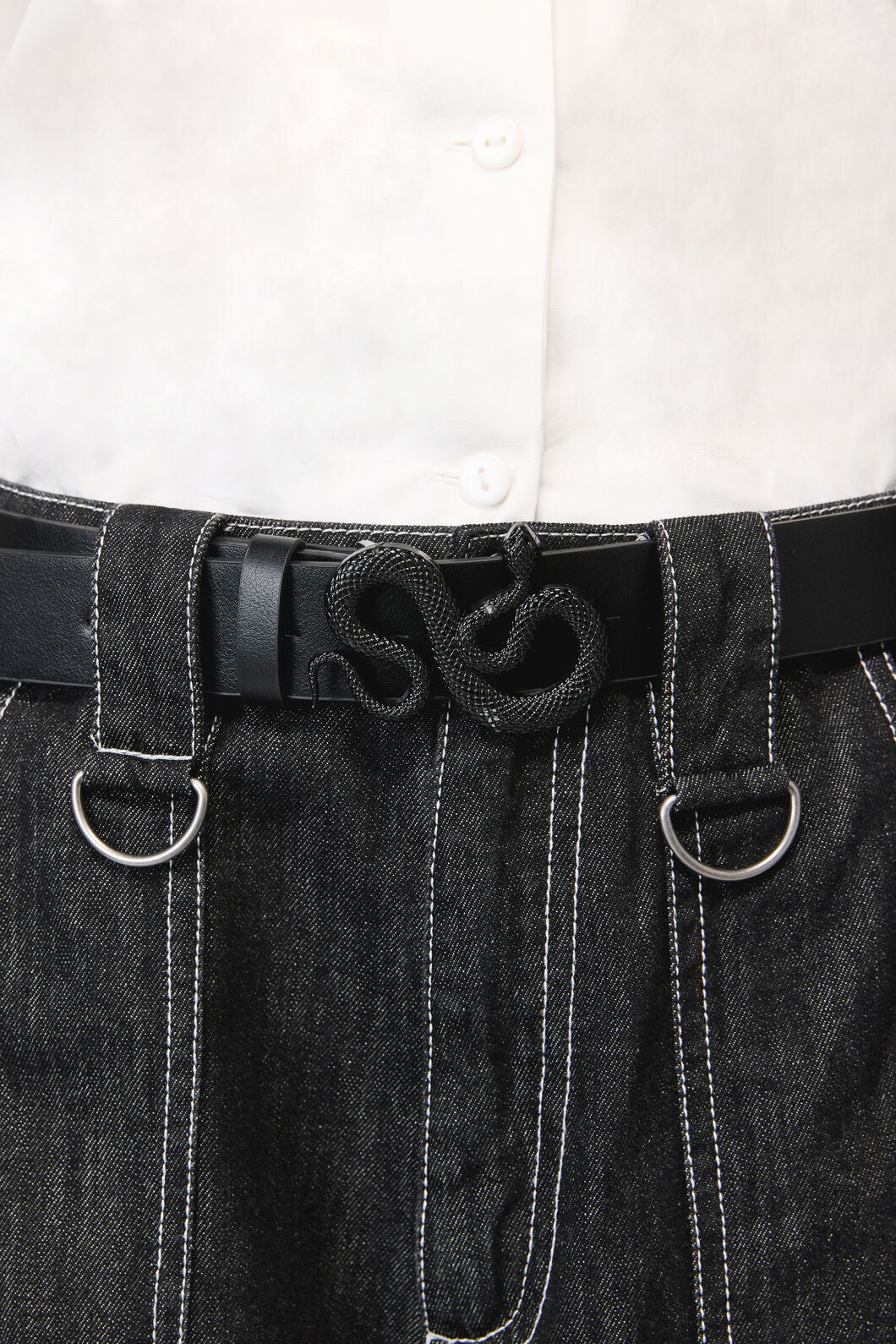 Dangerfield NZ - Snake Buckle Belt - black