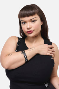 Dangerfield NZ - Round Stud Wrist Band - black