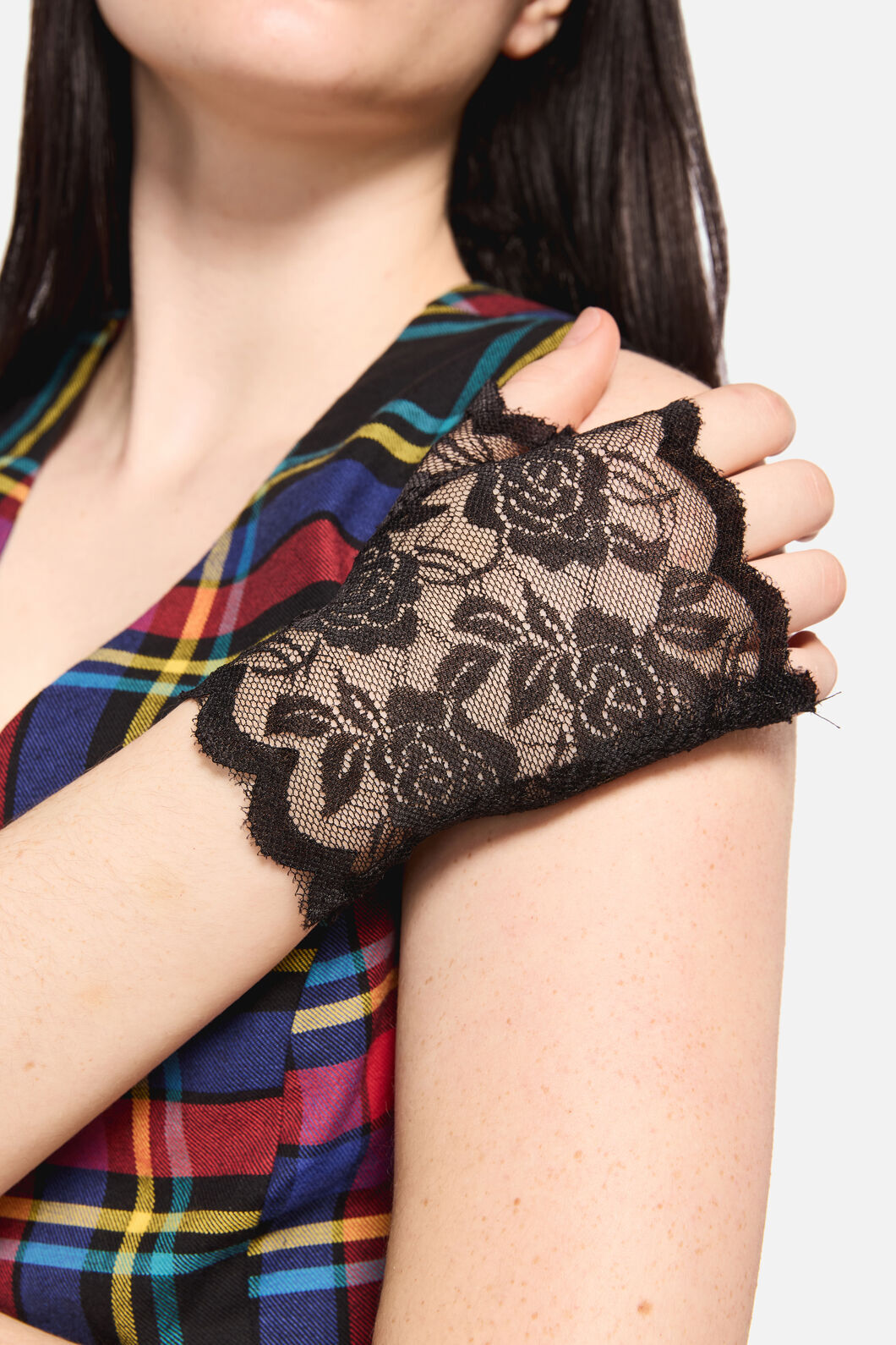 Dangerfield NZ - Rose Lace Gloves - black