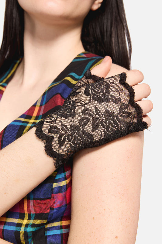 Dangerfield NZ - Rose Lace Gloves - black