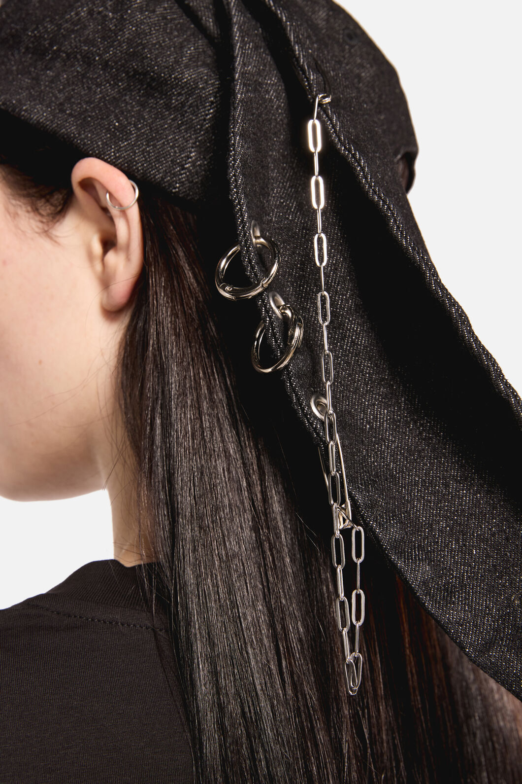Dangerfield NZ - Distressed Pierced CapwithEars - black