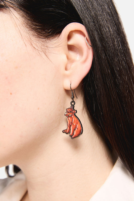 Dangerfield NZ - Highland Cow Earrings - chocolate