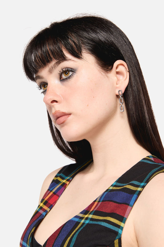 Dangerfield NZ - Chain Drop Earrings - silver