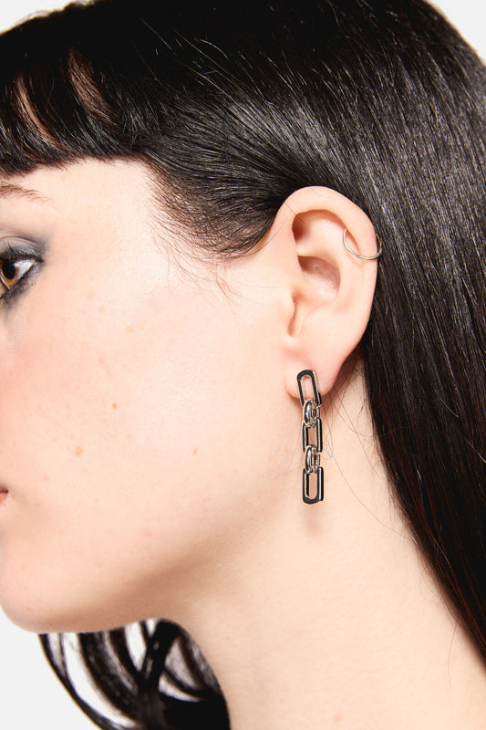 Dangerfield NZ - Chain Drop Earrings - silver