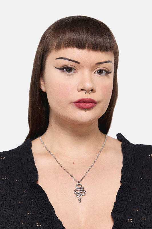 Dangerfield NZ - Snake Necklace - silver