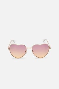 Dangerfield NZ - Pink Heart Sunglasses - pink