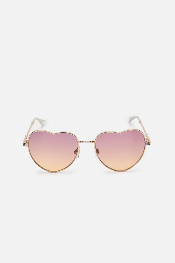 Dangerfield NZ - Pink Heart Sunglasses - pink